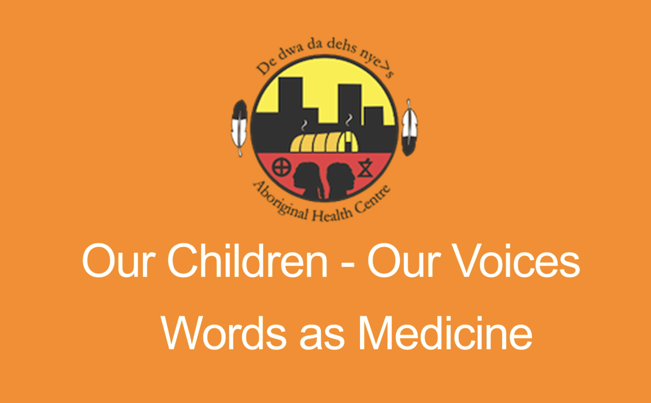 Our children our voices title card